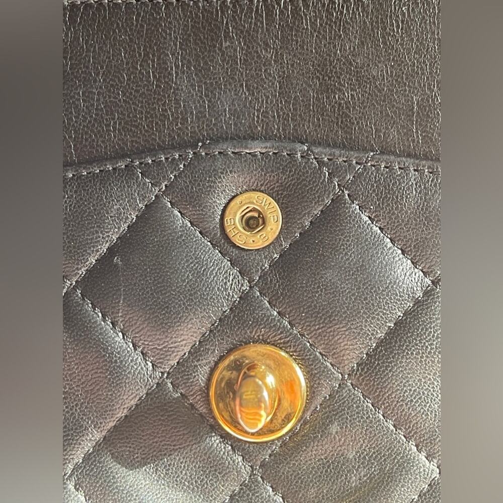 80s Vintage Chanel Lambskin Flap Bag - Picture 12 of 16